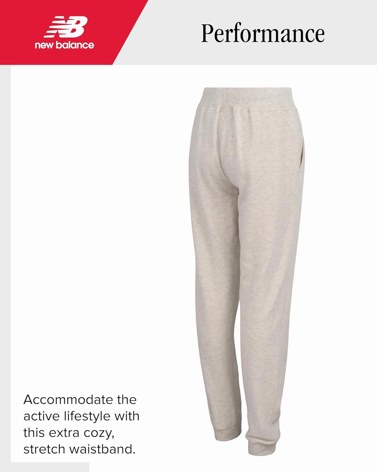 New Balance Girls' Sweatpants - Soft Cotton Blend Fleece Athletic Performance Joggers with Drawstring & Pockets (Sizes: 8-16)