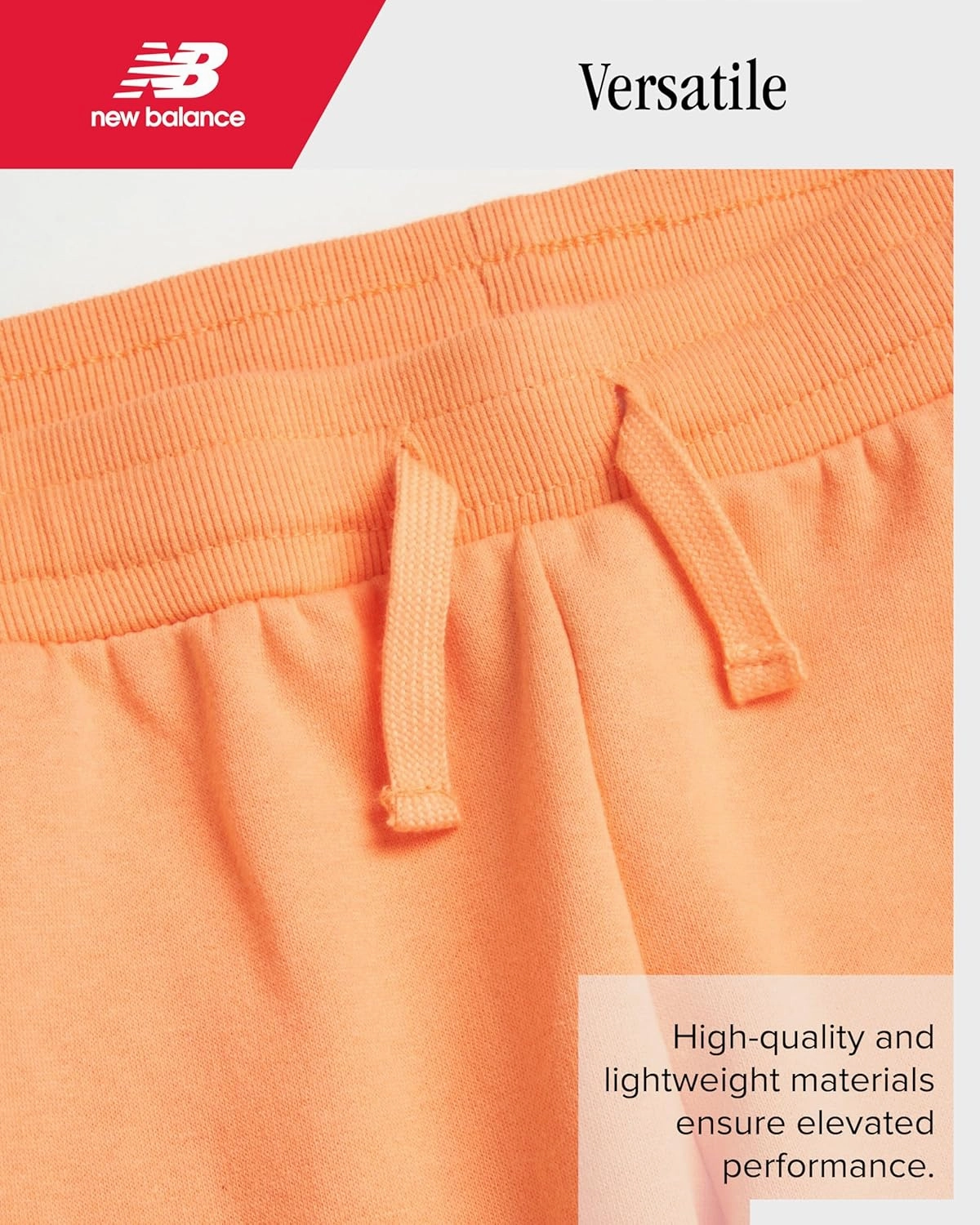 New Balance Girls' Sweatpants - Soft Cotton Blend Fleece Athletic Performance Joggers with Drawstring & Pockets (Sizes: 8-16)