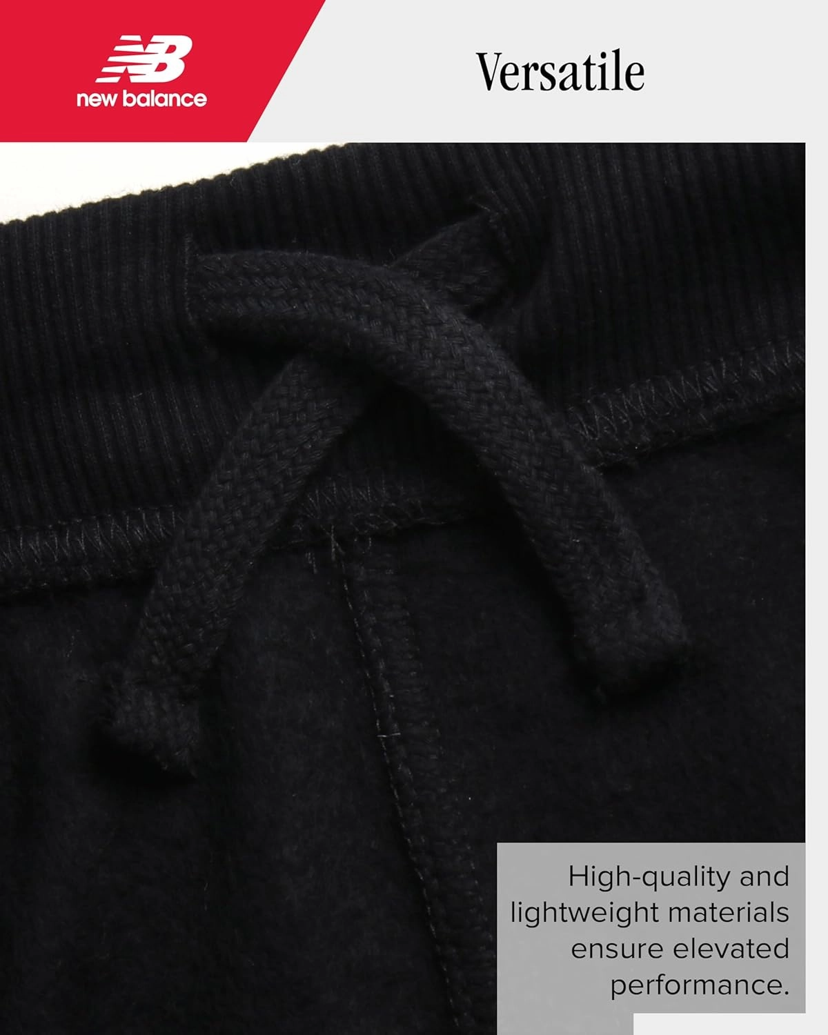 New Balance Girls' Sweatpants - Soft Cotton Blend Fleece Athletic Performance Joggers with Drawstring & Pockets (Sizes: 8-16)