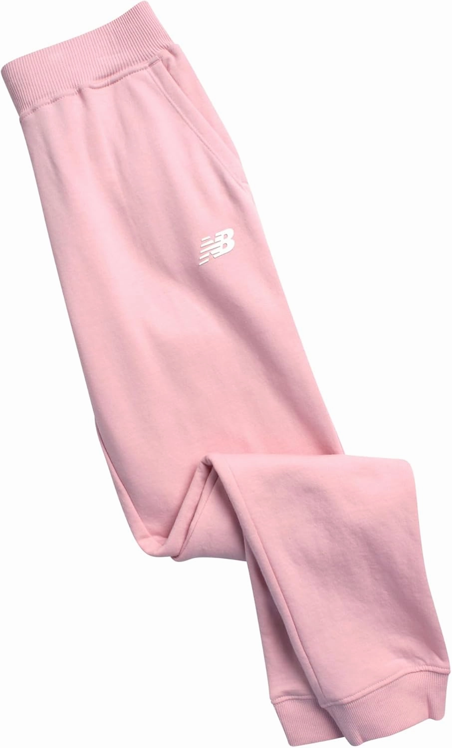 New Balance Girls' Sweatpants - Soft Cotton Blend Fleece Athletic Performance Joggers with Drawstring & Pockets (Sizes: 8-16)