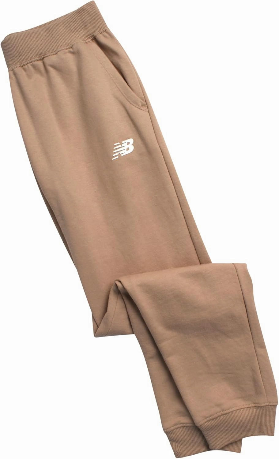 New Balance Girls' Sweatpants - Soft Cotton Blend Fleece Athletic Performance Joggers with Drawstring & Pockets (Sizes: 8-16)