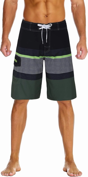 Nonwe Men's Sportwear Quick Dry Board Shorts with Lining
