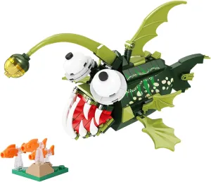 Oichy Deep Sea Building Sets, Angler Fish Toy, Creative Ocean Animal Toys for Kids, Building Angler Creatures Fish Toys (227 PCS)
