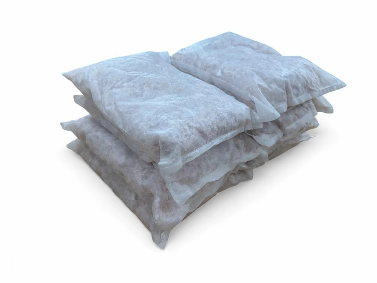Oil Only Absorbent Pillows - Flexible Oil Absorbent Pillows for Spill Kit & Hazmat Deployment, Absorbing Pillow Made with Recycled Polypropylene Skin - 9"x15" (8 Per Box)