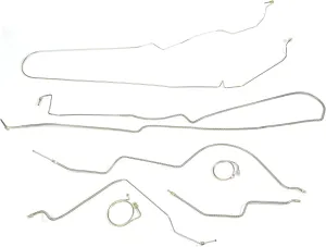 Omix-Ada | 16737.50 | Brake Line Kit, Full, Disc Brakes, Steel | Fits 1987-1995 Jeep Wrangler YJ