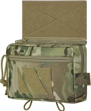 OneTigris Tactical Drop, Dangler Plus1S Admin Tool Pouch with Hook and Loop Panel for Vest, Rig, Carrier Gear