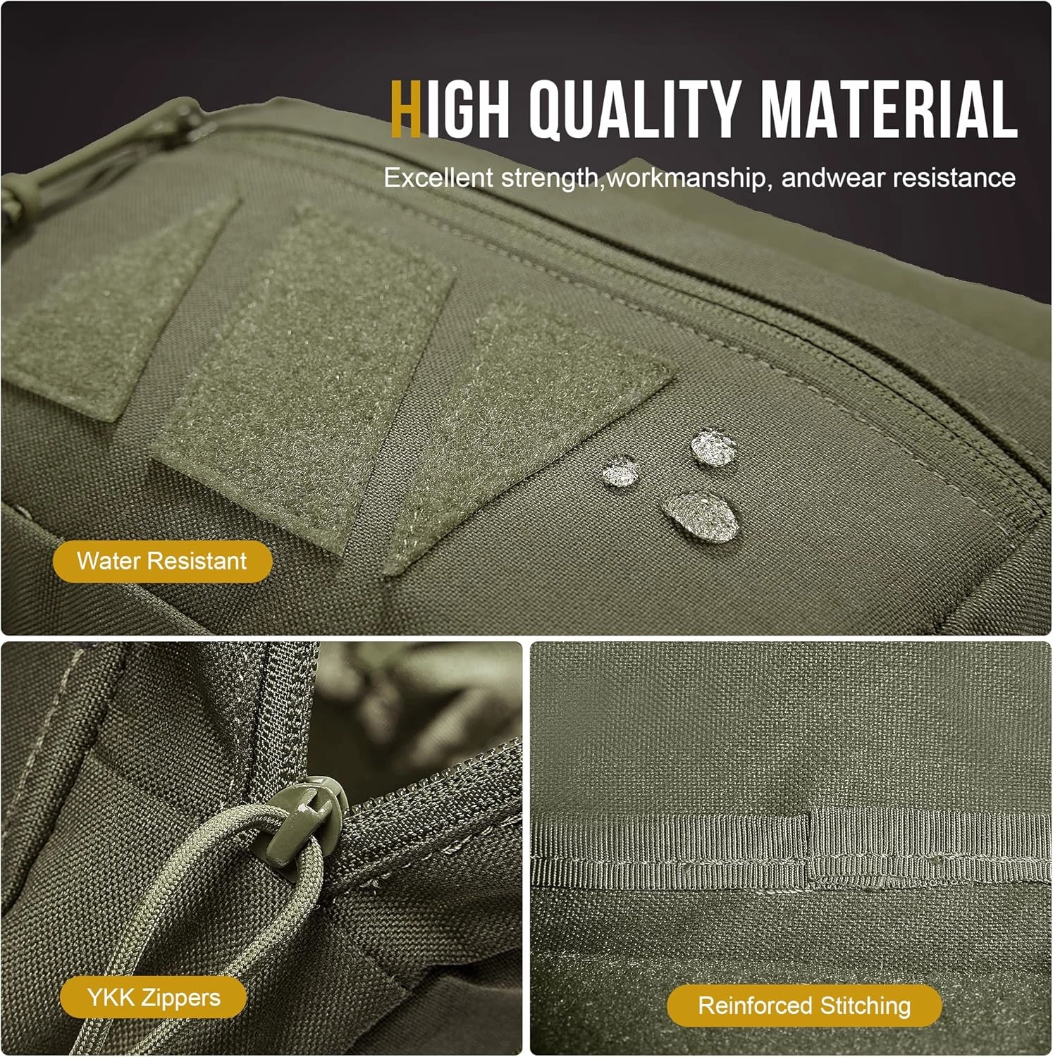 OneTigris Tactical Drop, Dangler Plus1S Admin Tool Pouch with Hook and Loop Panel for Vest, Rig, Carrier Gear
