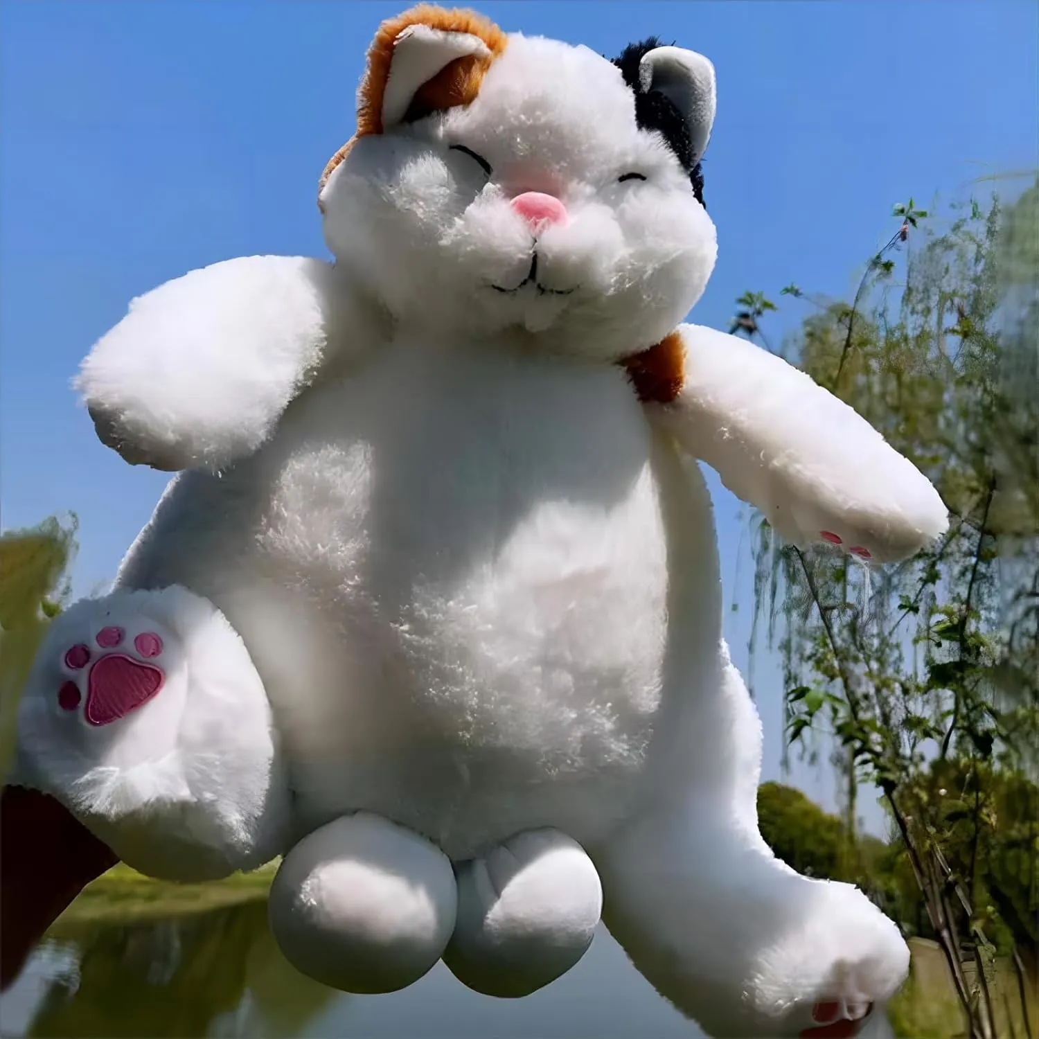 OOPSHANA Fat Plush Cat Stuffed, Cute Lazy Cat Plush Toys, Stuffed Plush Dolls, Christmas/Birthday Gift for Friends