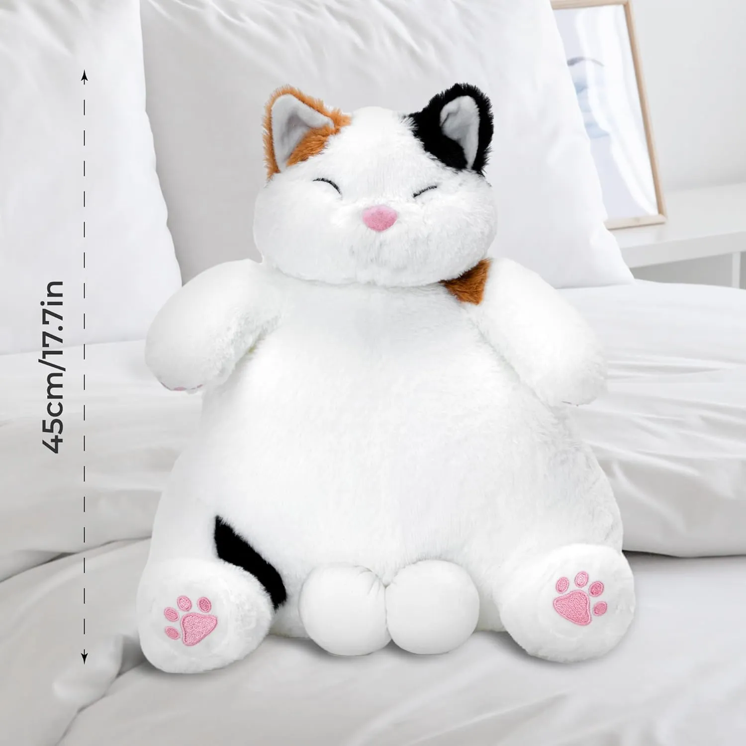 OOPSHANA Fat Plush Cat Stuffed, Cute Lazy Cat Plush Toys, Stuffed Plush Dolls, Christmas/Birthday Gift for Friends