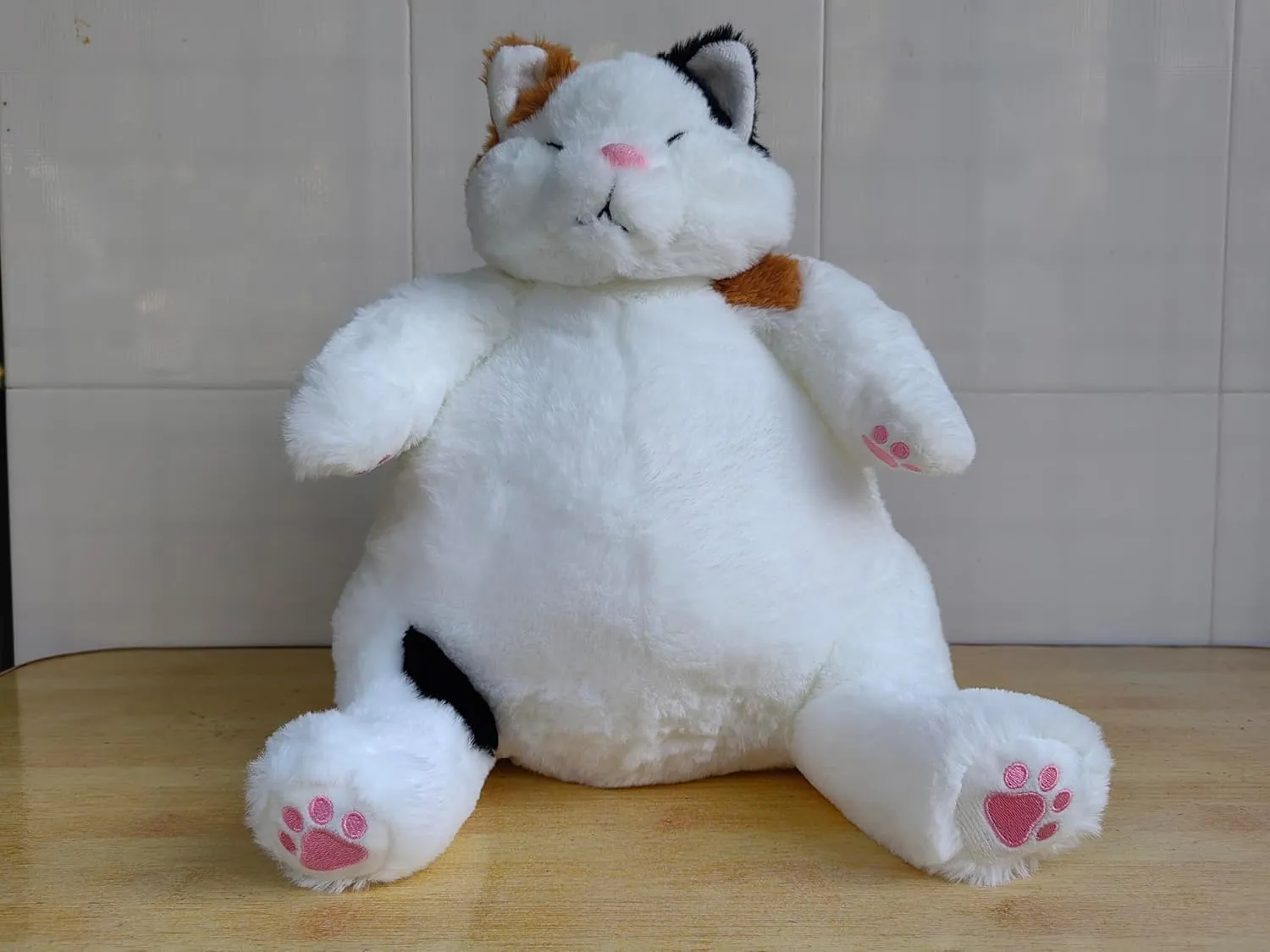 OOPSHANA Fat Plush Cat Stuffed, Cute Lazy Cat Plush Toys, Stuffed Plush Dolls, Christmas/Birthday Gift for Friends