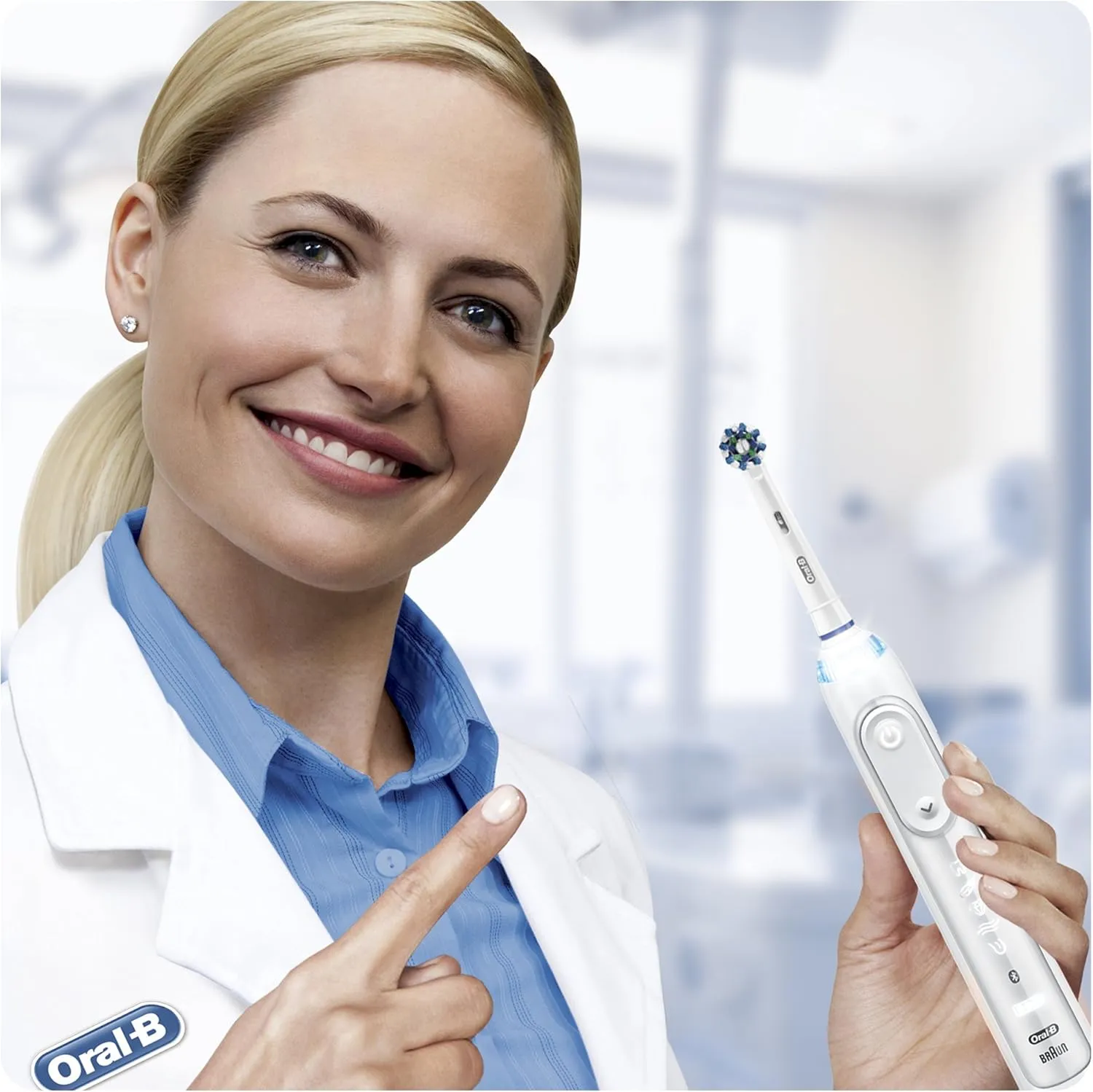 Oral-B CrossAction Toothbrush Heads Pack of 8 Replacement Refills for Electric Rechargeable Toothbrush, Mailbox Sized Pack