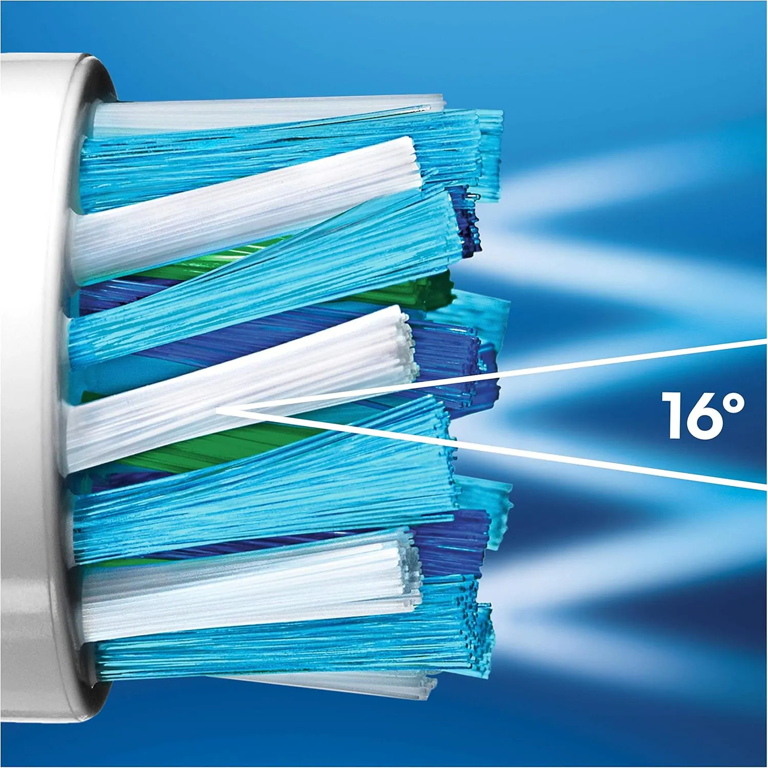 Oral-B CrossAction Toothbrush Heads Pack of 8 Replacement Refills for Electric Rechargeable Toothbrush, Mailbox Sized Pack