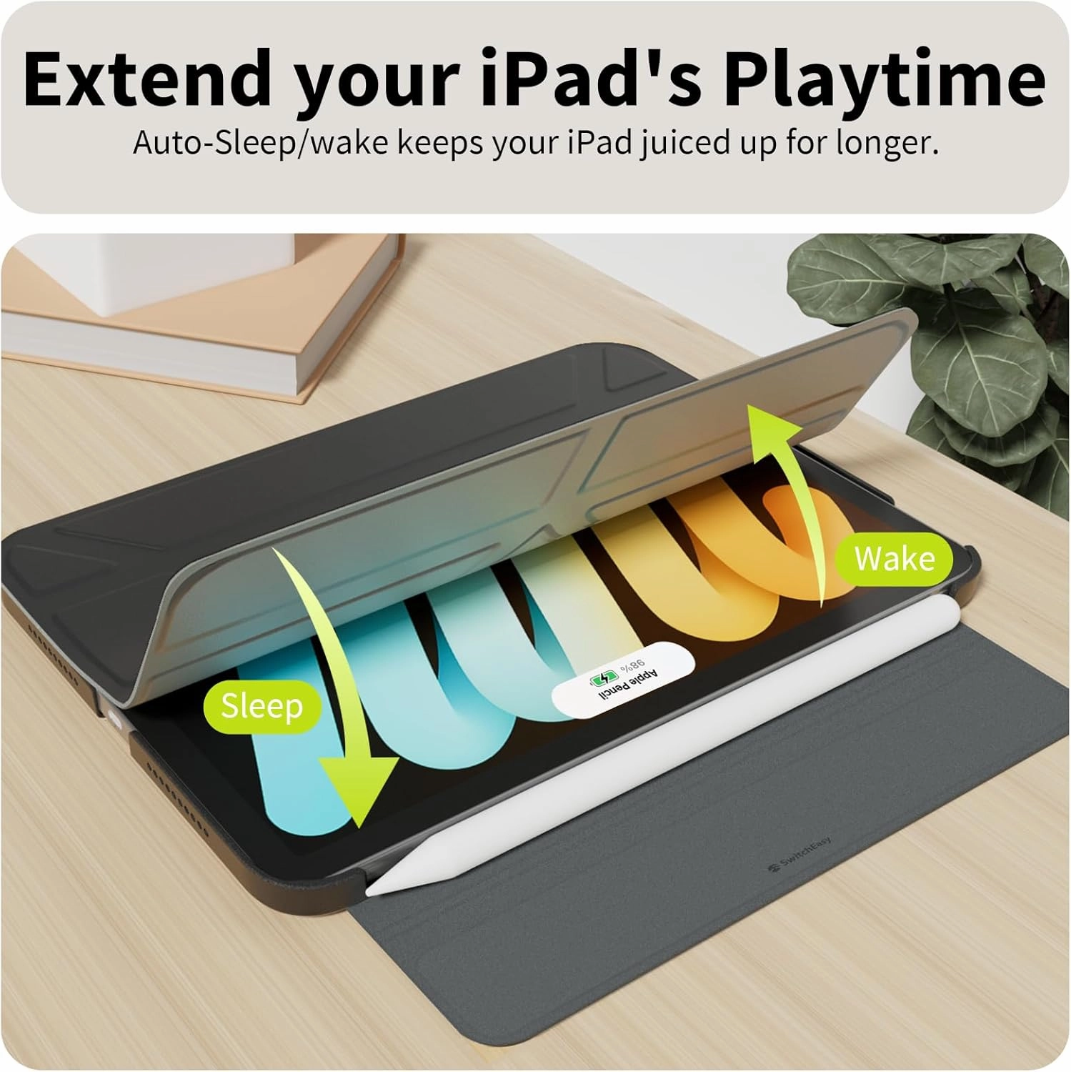 Origami for 2021 iPad mini 6 8.3" & 2024 iPad mini 7 (A17 pro) 8.3" - Lilac