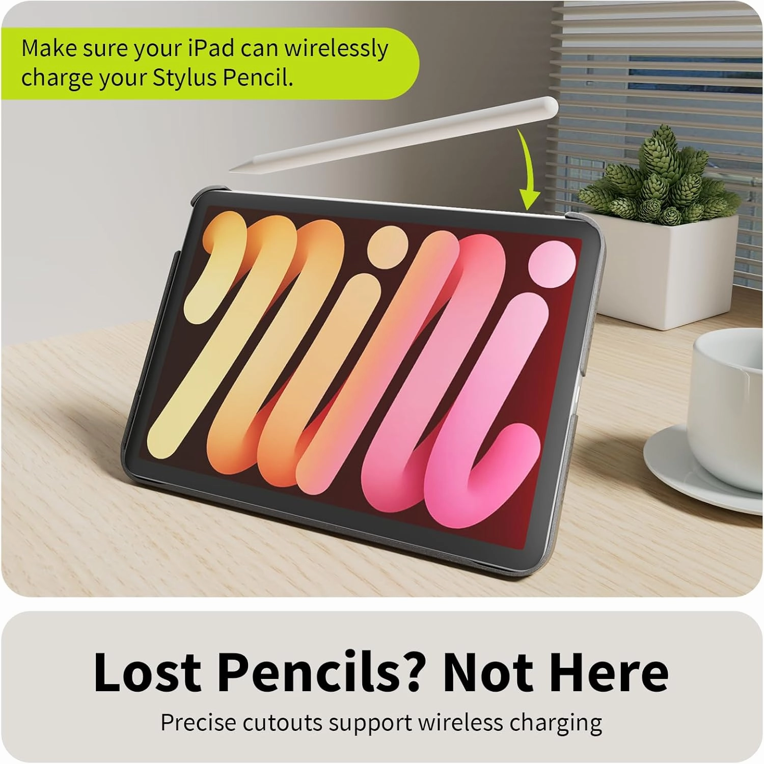 Origami for 2021 iPad mini 6 8.3" & 2024 iPad mini 7 (A17 pro) 8.3" - Lilac