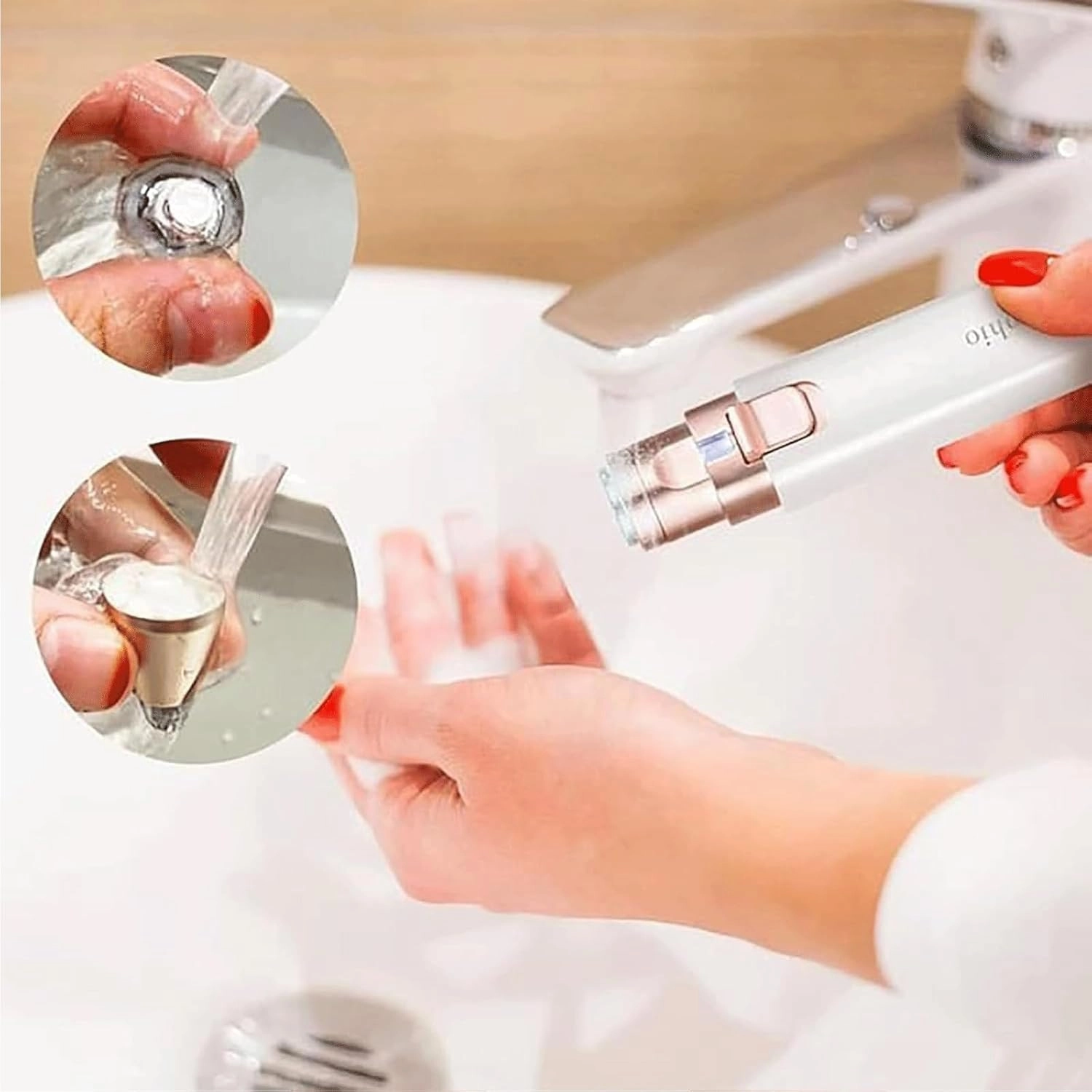 Orvanna Precision Eyebrow & Facial Trimmer, Orvanna Nose Hair Trimmer for Women, 2 In1 Rechargeable Facial Hair Removal and Eyebrow Shaver, Portable Electric Razors for Women (A-2PC)
