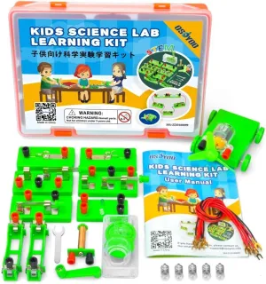 OSOYOO Kids Electricity Science Kit,Hands-on Electricity and Magnetism Experiments for Kids 6-15