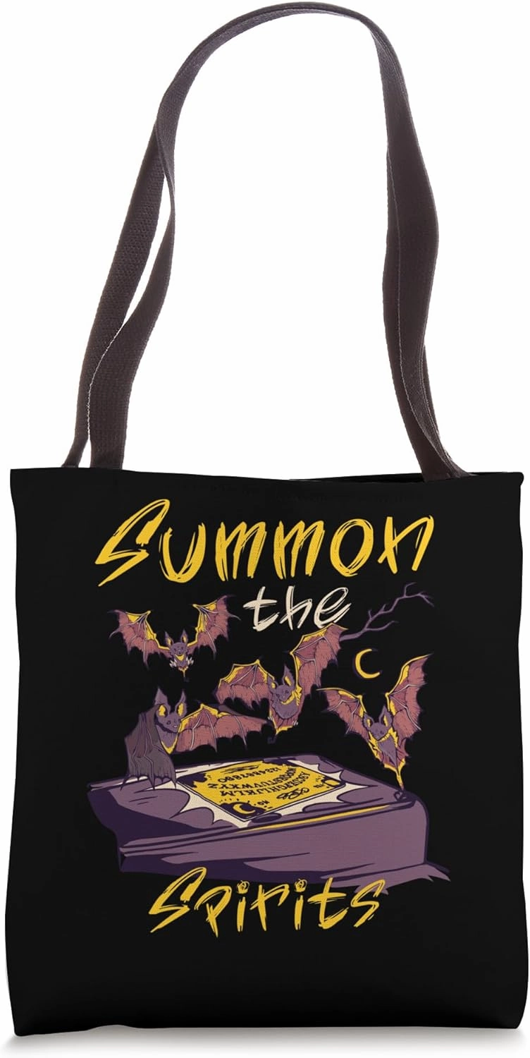 Ouija Board with Bats - Summon the Spirits Halloween Tote Bag