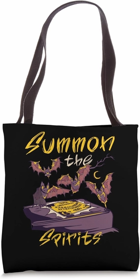 Ouija Board with Bats - Summon the Spirits Halloween Tote Bag