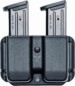 OWB Double Mag Pouch for S&W M&P 9/40, Sig P320, Beretta 92/96 & More - USA Made - Signature Double Magazine Carrier with Adjustable Stingray Loop (ASR) Belt Attachment by Blade-Tech Holsters