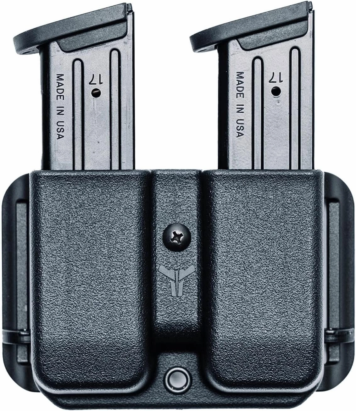 OWB Double Mag Pouch for S&W M&P 9/40, Sig P320, Beretta 92/96 & More - USA Made - Signature Double Magazine Carrier with Adjustable Stingray Loop (ASR) Belt Attachment by Blade-Tech Holsters