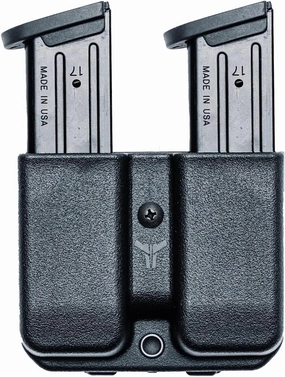 OWB Double Mag Pouch for S&W M&P 9/40, Sig P320, Beretta 92/96, Springfield XD 9/40 & More - USA Made - Signature Double Magazine Carrier with Tek-Lok Belt Attachment Clip by Blade-Tech Holsters