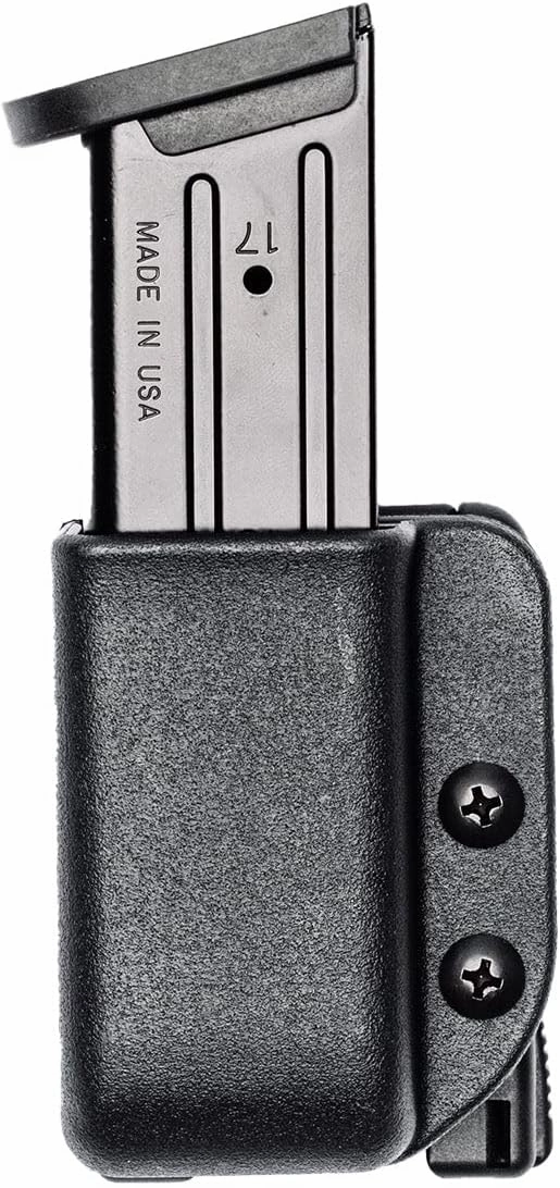 OWB Single Mag Pouch for S&W M&P 9/40, Sig P365, P320 9/40 & More - USA Made - Signature Single Magazine Carrier with Tek-Lok Belt Attachment Clip by Blade-Tech Holsters