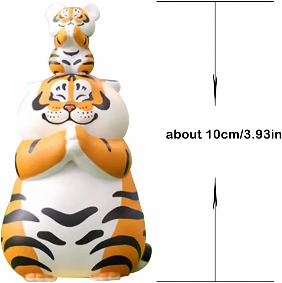 Panghu with Baby Series 1 Blind Box Figures, Mystery Box Random Design Toys Girl Birthday Gifts Christmas Collectible Toy for Desk Accessories, 1PC