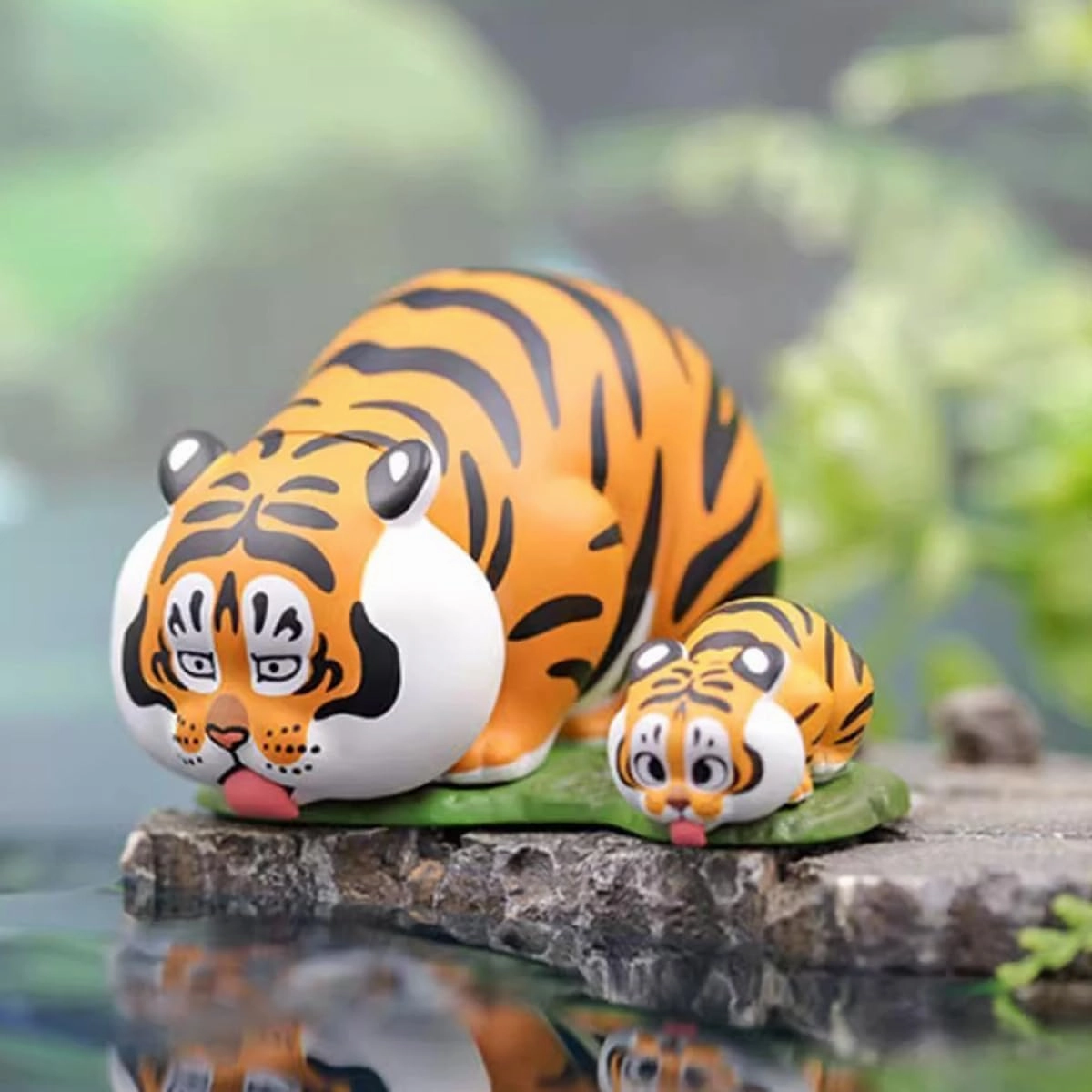 Panghu with Baby Series 1 Blind Box Figures, Mystery Box Random Design Toys Girl Birthday Gifts Christmas Collectible Toy for Desk Accessories, 1PC