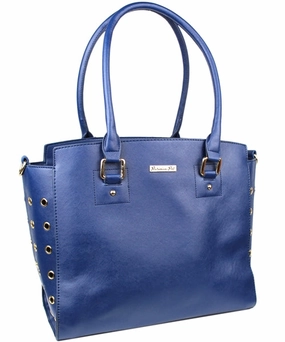 Parisian Pet 'Santorini Carrier' - Luxury, Comfortable, Chic Navy Blue Pet Travel Bag for Small Dogs & Cats