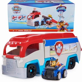Paw Patrol: Pup Squad Patroller Team Vehicle, Toy Truck with Collectible Chase Toy Car, Kids Toys for Boys & Girls Ages 3 