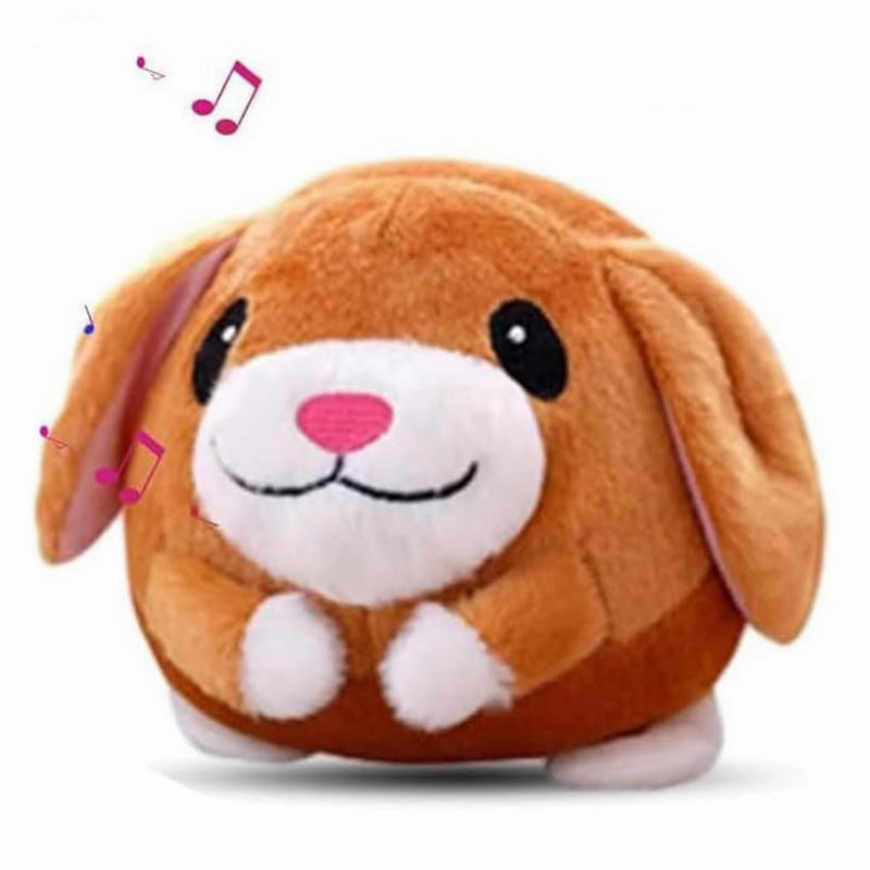 Pawellure Interactive Moving Plush Dog Toy - Auto-Bouncing Ball with Squeaks for Exercise and Fun, Washable Cover, Perfect for All Dogs