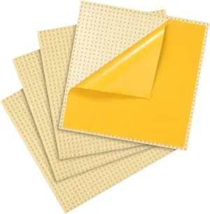 Peel-and-Stick Baseplates - Self Adhesive Building Brick Plates - Compatible with All Major Brands - 4 Pack - 10 inch x 10 inch (Beige)