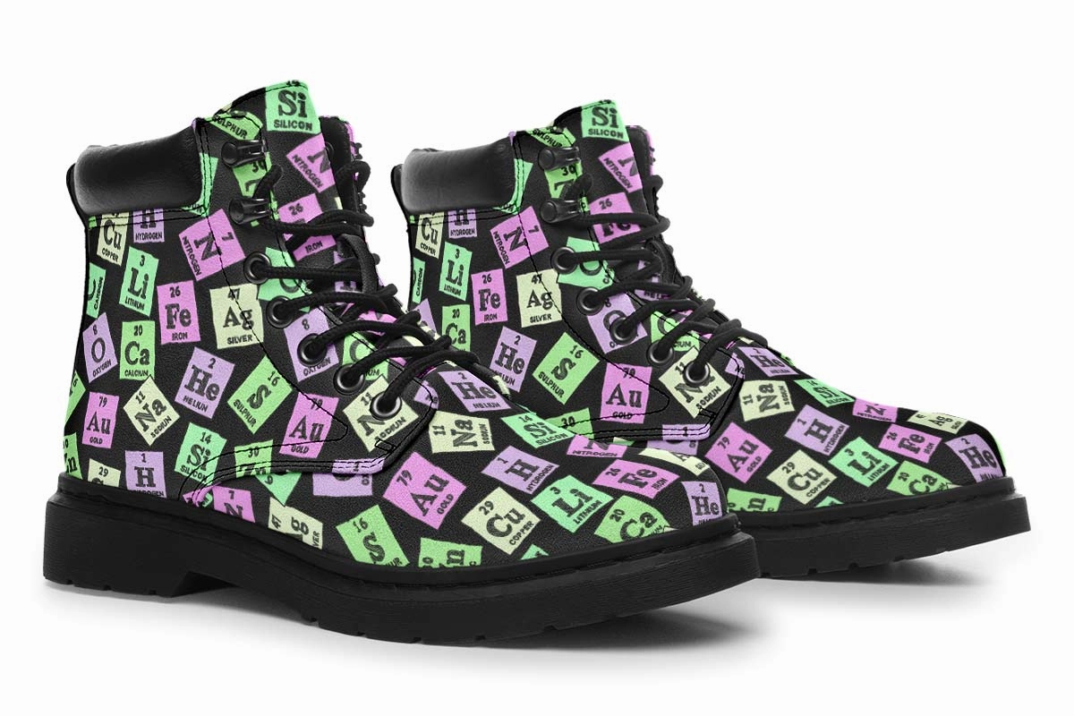 Periodic Table Pattern Classic Vibe Boots