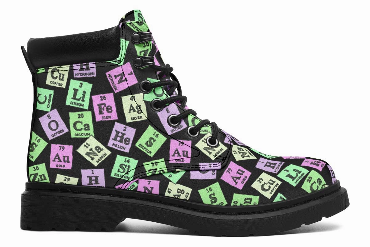 Periodic Table Pattern Classic Vibe Boots