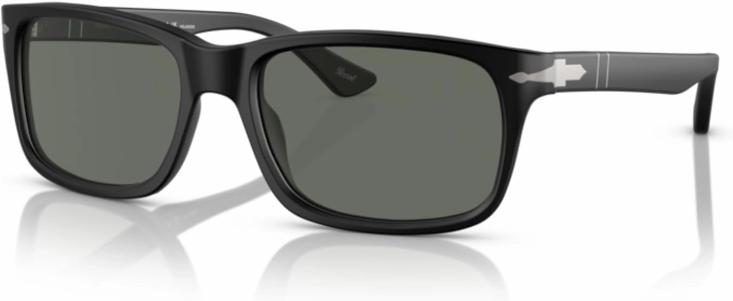 Persol PO3048S Rectangle Sunglasses for Men   BUNDLE With Designer iWear Eyewear Kit