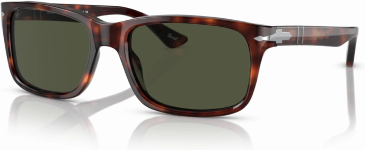 Persol PO3048S Rectangle Sunglasses for Men   BUNDLE With Designer iWear Eyewear Kit