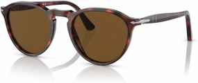 Persol PO3286S Round Sunglasses for Men for Women   BUNDLE With Designer iWear Complimentary Eyewear Kit
