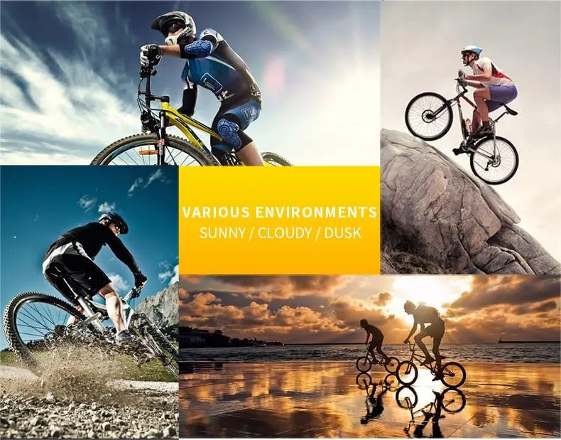 Photochromic Bike Glasses for Youth, Cycling Sports Eyewear with Light-Adaptive Lenses Teen Outdoor Activities