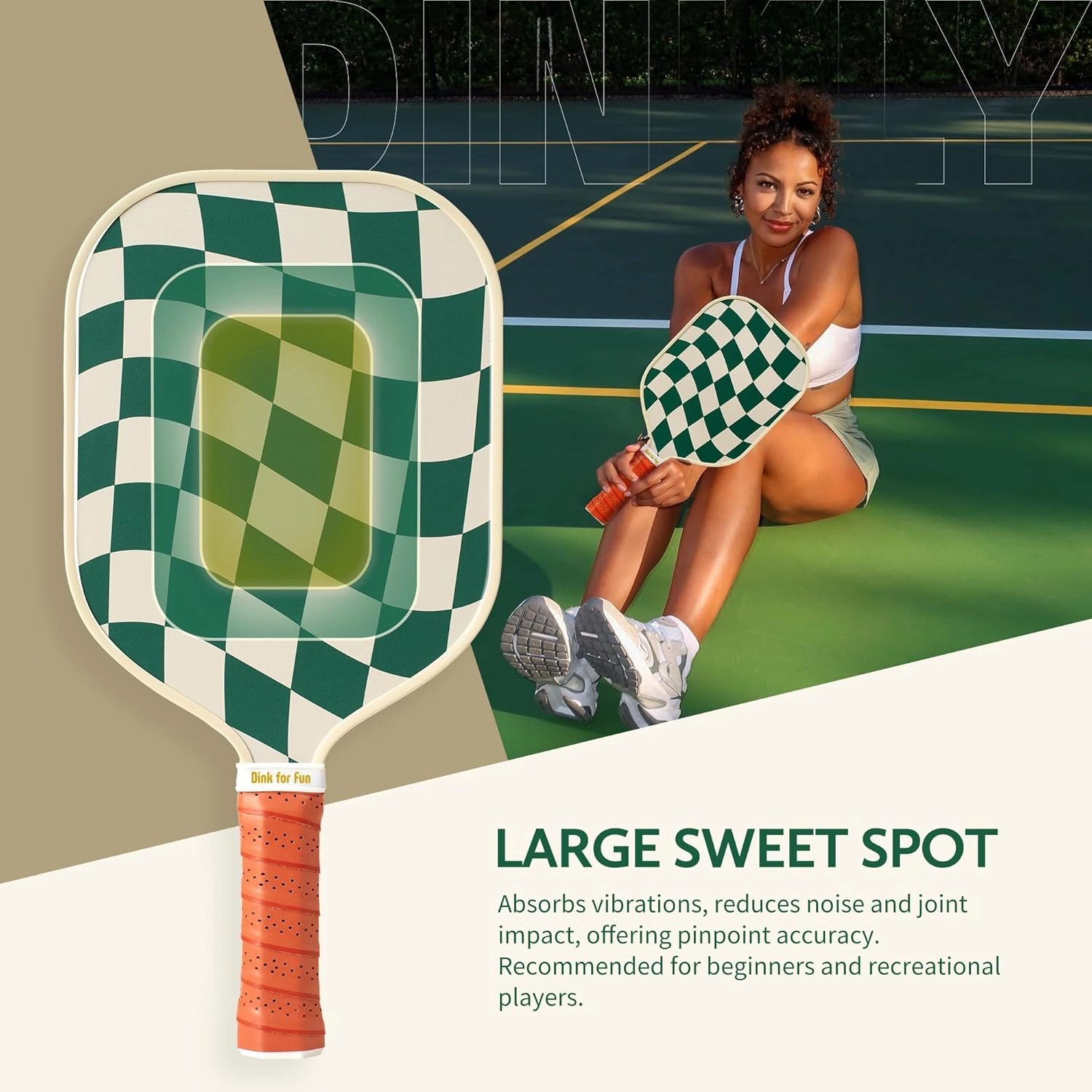 Pickleball Paddles Set of 2/4 - USAPA Approved Graphite/Fiberglass Pickleball Racket, 2/4 Pickleball Rackets, 4 Balls and 1 Portable Carry Bag, Pickle Ball Set for Men Women