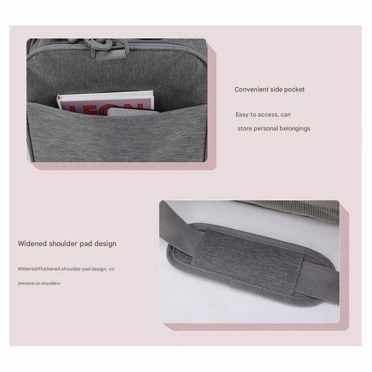 Pink Portable Pet Travel Carrier Bag - Foldable, Durable, and Comfortable for Small Dogs & Cats 40cmx25cmx25cm
