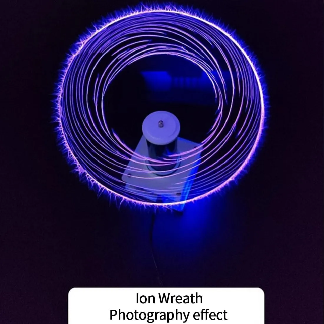 PLLSSTC Electromagnetic Coil Plasma Loudspeaker, Tech Experimental Creative Gifts (Black)