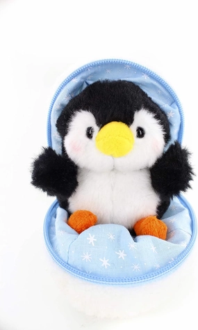 Plushland Snowball Stuffed Zip up Animal – Penguin – Cute Plush Animals Assortment – Wonderful Soft Toy for Families and Friends