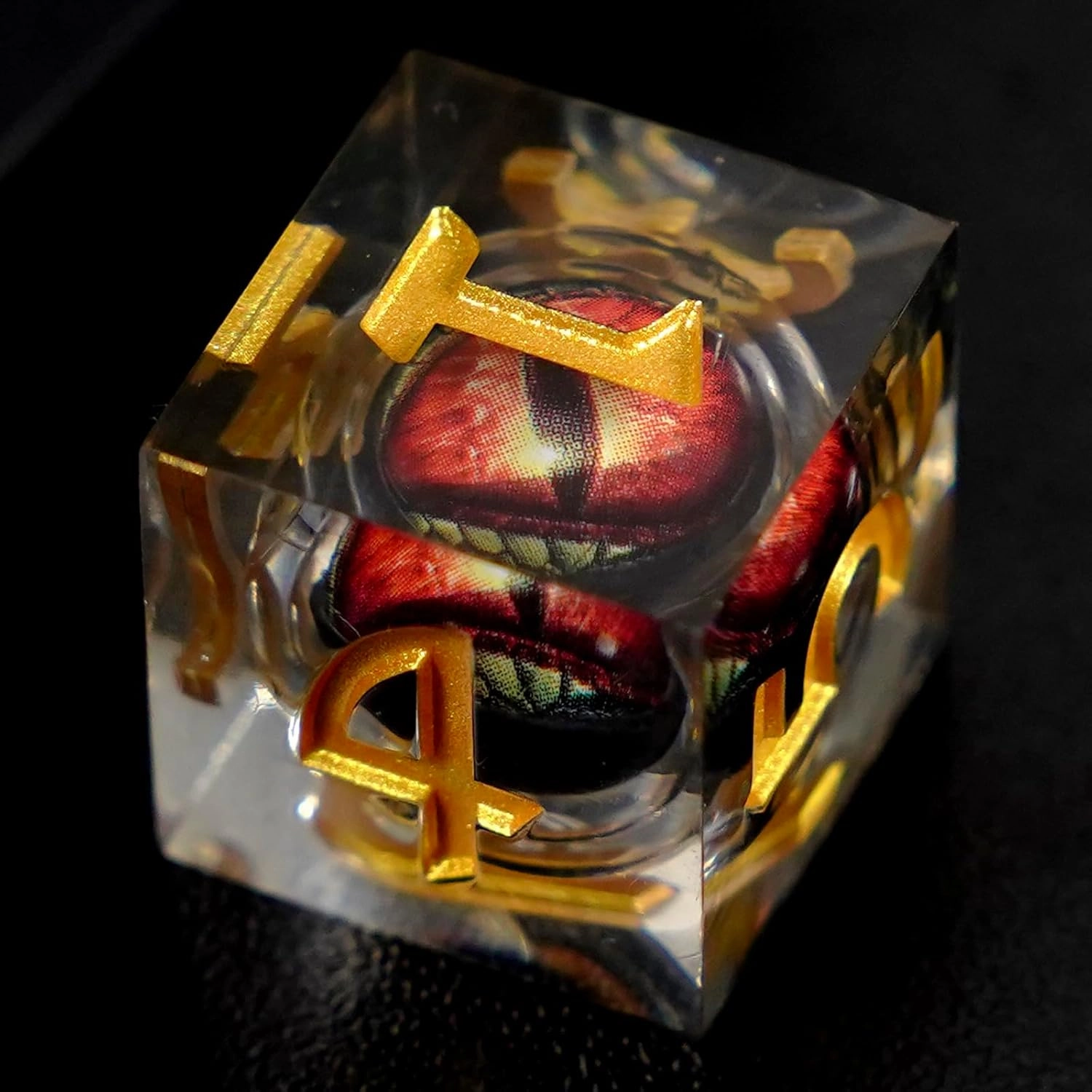 Polyhedral D&D Dice Set, DND Eyeball Dice for Dungeons and Dragons Role Playing Table Games