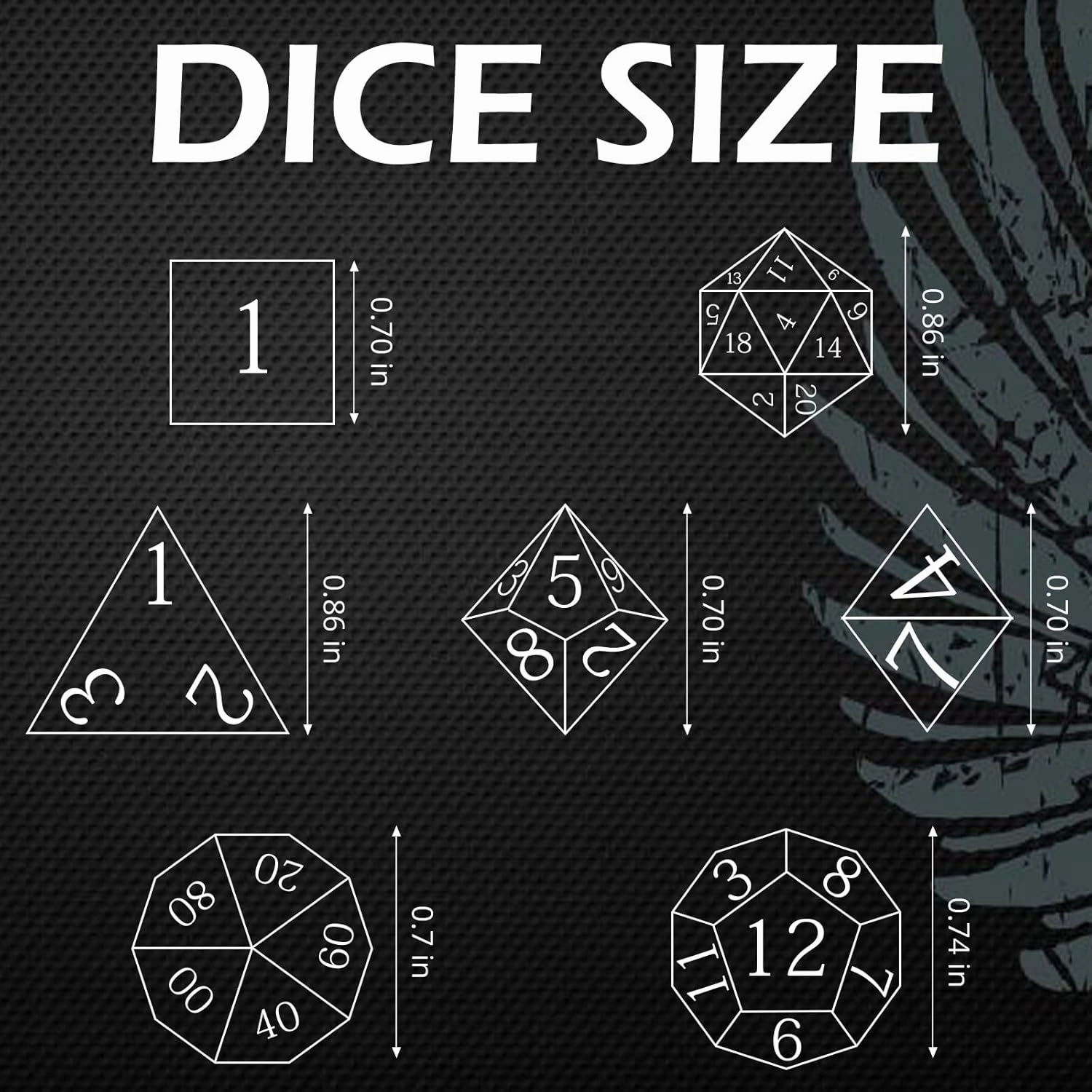 Polyhedral D&D Dice Set, DND Eyeball Dice for Dungeons and Dragons Role Playing Table Games