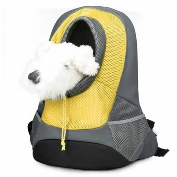 Portable Breathable Multifunctional Pet Carrier Backpack Front Bag with Head Out Green S