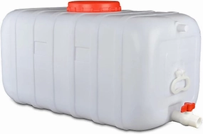 Potable water tank for camping Large Plastic Water Storage Container with Spigot Portable Emergency Water Carrier for Outdoor RV Travel Potable Water Tank Outdoor plastic Water Storage Carri(Size:80L)