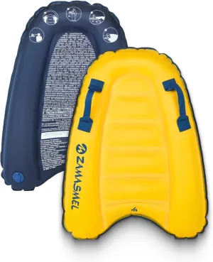 Premium Kids Inflatable Boogie Board Lightweight Swimming Floating Surfboard for Beach & Pool Fun Durable Inflatable Surf Body Board for Wave Riding Summer Pool Floats & Beach Toys
