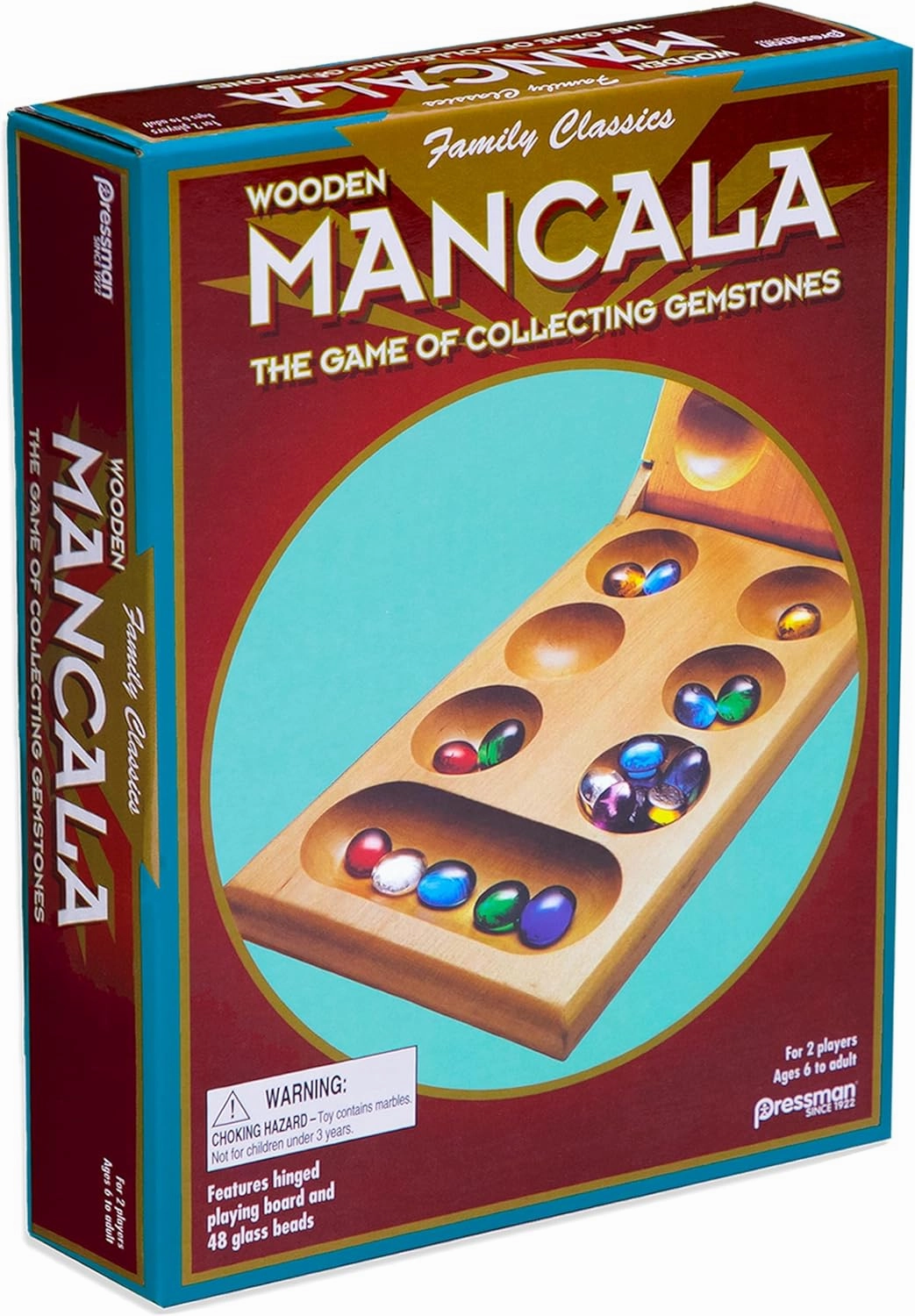 PRESSMAN TOYS PRE442606 MANCALA-AGES 6 TO ADULT; 2-4 PLAYERS