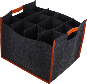 PRETYZOOM Portable Felt Wine Carrier Tote with Handle Versatile Storage Bag for Wine Liquor Beverages Christmas Travel Soft Felt Material for Safe Transport