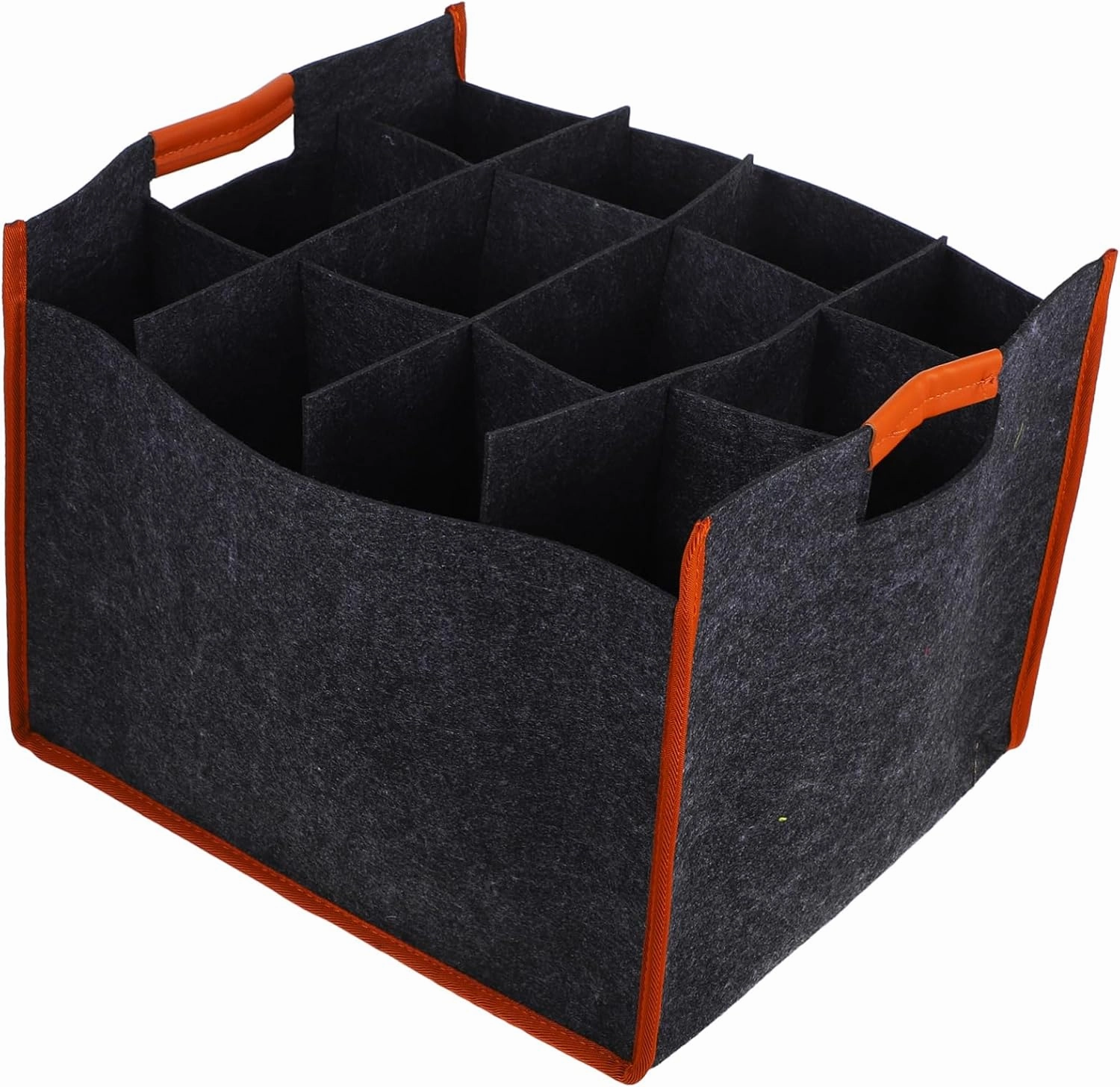 PRETYZOOM Portable Felt Wine Carrier Tote with Handle Versatile Storage Bag for Wine Liquor Beverages Christmas Travel Soft Felt Material for Safe Transport
